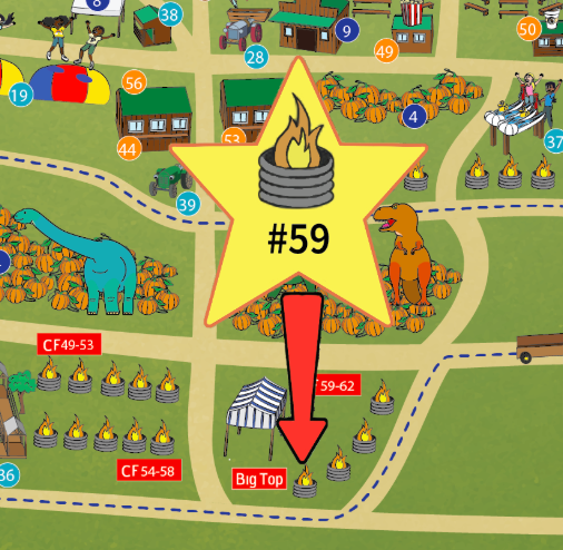 Map & Calendar Picker Campfires Aug-Sept