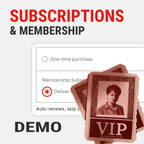 Membership & Subscription DEMO